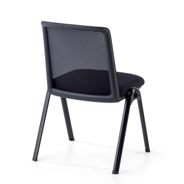 visitor chair black dora mesh no armrests 11