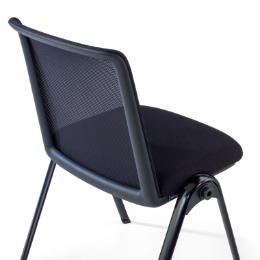 visitor chair black dora mesh no armrests 10