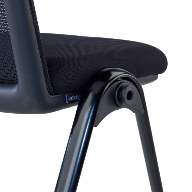 visitor chair black dora mesh no armrests 9