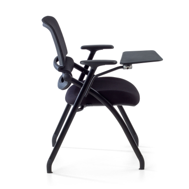 chair with writing tablet black with writing tablet mesh movable armrests 8
