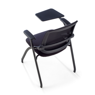 chair with writing tablet black with writing tablet mesh movable armrests 14