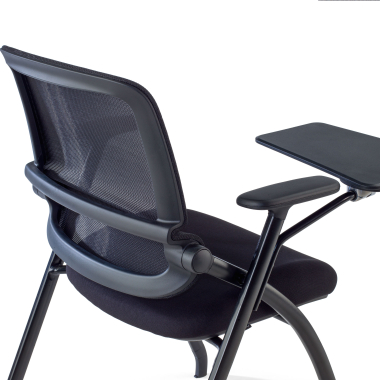 chair with writing tablet black with writing tablet mesh movable armrests 7