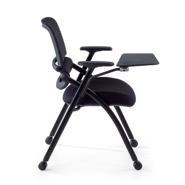 chair with writing tablet black with writing tablet casters mesh movable armrests 7