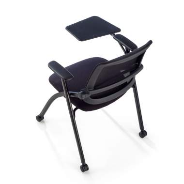 chair with writing tablet black with writing tablet casters mesh movable armrests 13