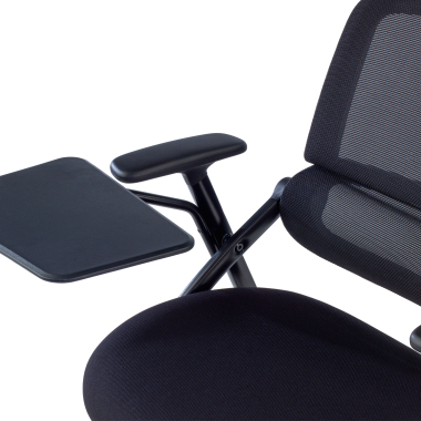 chair with writing tablet black with writing tablet casters mesh movable armrests 10
