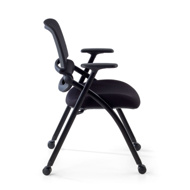 chair with writing tablet black chair with casters mesh movable armrests 10