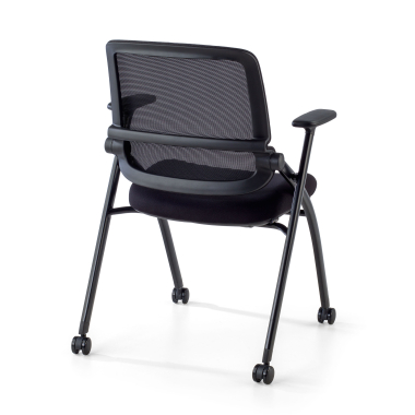 chair with writing tablet black chair with casters mesh movable armrests 13