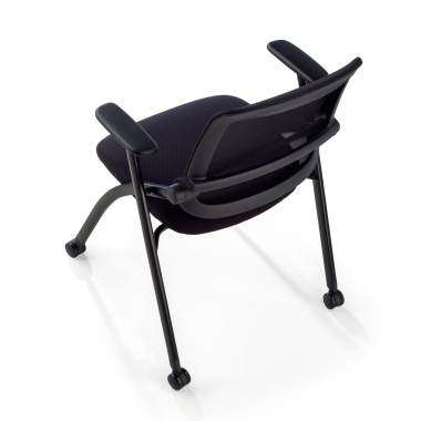 chair with writing tablet black chair with casters mesh movable armrests 15