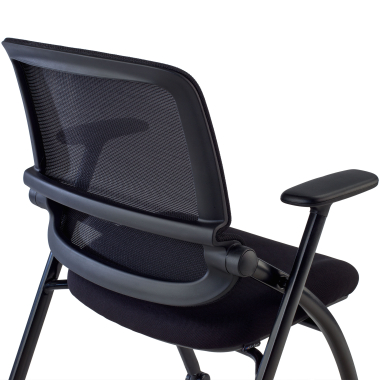 chair with writing tablet black chair with casters mesh movable armrests 11