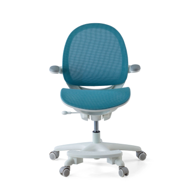 junior chair blue ergokid mesh flip up armrests 3