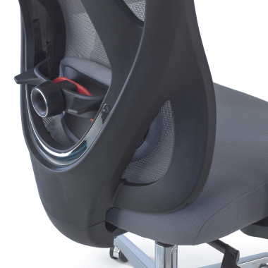 ergonomic chair gray matrix mesh movable armrests lumbar support headrest 5