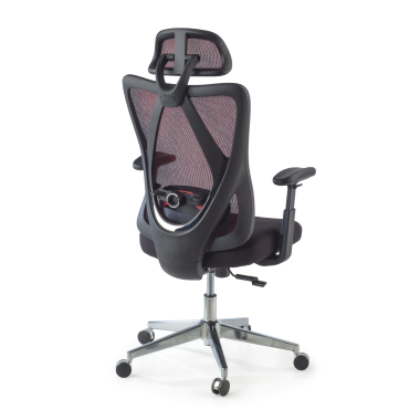ergonomic chair red matrix mesh movable armrests lumbar support headrest 9