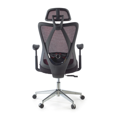 ergonomic chair red matrix mesh movable armrests lumbar support headrest 6