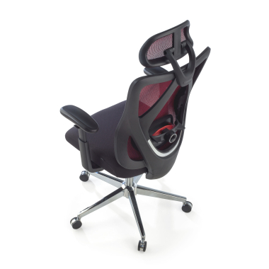 ergonomic chair red matrix mesh movable armrests lumbar support headrest 8