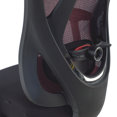 ergonomic chair red matrix mesh movable armrests lumbar support headrest 5