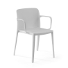 Loop armchair for hospitality, wide seat