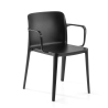 Loop armchair for hospitality, wide seat