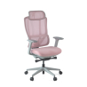 AeroFlow white Ergonomic Chair with Headrest, certified