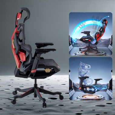 gaming chair red dragonlord mesh 6d adjustable armrests lumbar support headrest 4