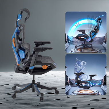 gaming chair lilac dragonlord mesh 6d adjustable armrests lumbar support headrest 4