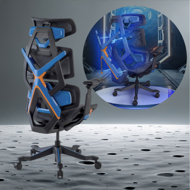 gaming chair lilac dragonlord mesh 6d adjustable armrests lumbar support headrest 7
