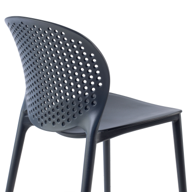visitor chair anthracite tango plastic no armrests 3