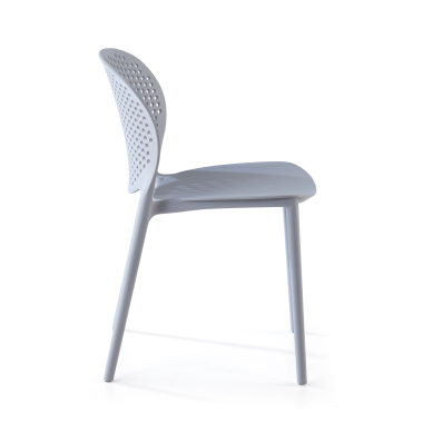 visitor chair gray tango plastic no armrests 3