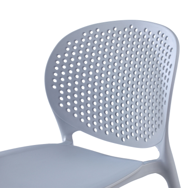 visitor chair gray tango plastic no armrests 4