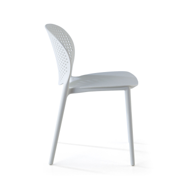 visitor chair white tango plastic no armrests 3