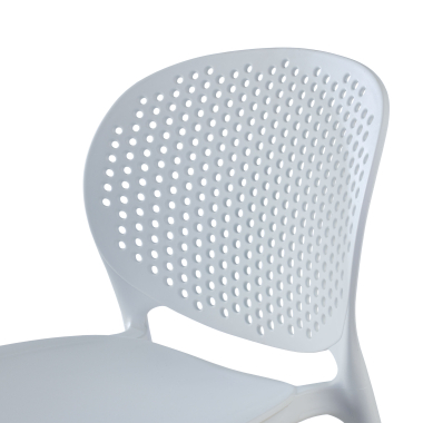 visitor chair white tango plastic no armrests 4