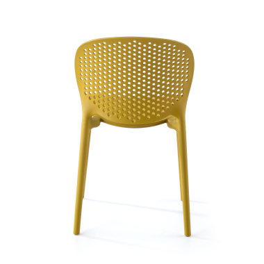 visitor chair yellow tango plastic no armrests 6
