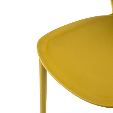 visitor chair yellow tango plastic no armrests 8