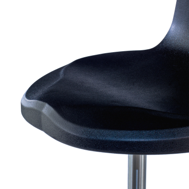 work and laboratory stool black polytec plastic no armrests 5