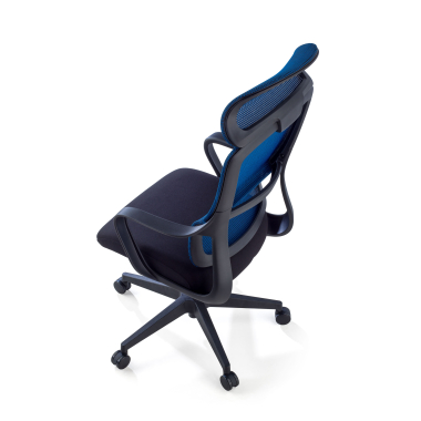 office chair blue nebula mesh fixed armrests lumbar support headrest 9