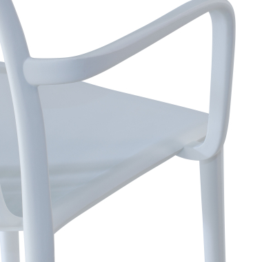 visitor chair white omnia plastic fixed armrests 6