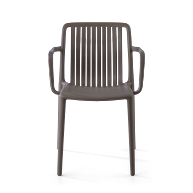 visitor chair gray omnia plastic fixed armrests 2