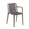 Stackable outdoor hospitality chair Omnia with arms