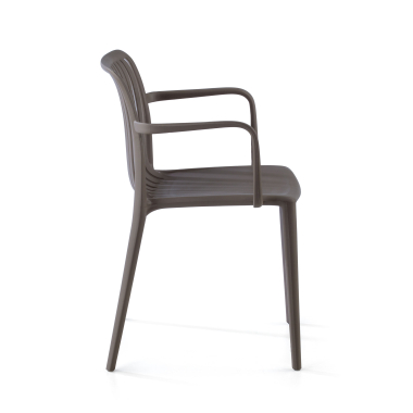 visitor chair gray omnia plastic fixed armrests 3