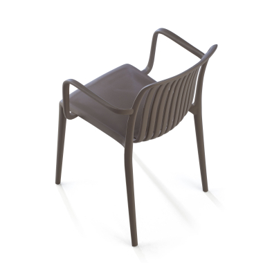 visitor chair gray omnia plastic fixed armrests 6
