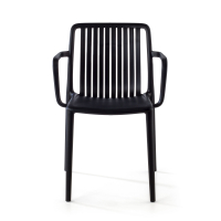 Stackable outdoor hospitality chair Omnia with arms