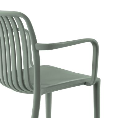 visitor chair green omnia plastic fixed armrests 6