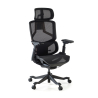 AeroFlow white Ergonomic Chair with Headrest, certified