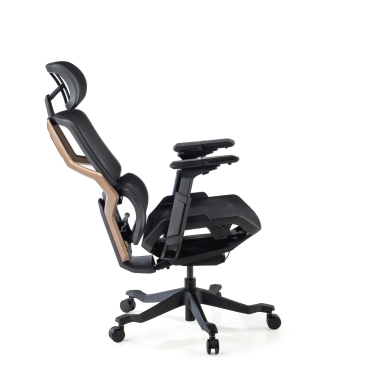 ergonomic chair black aeromax black frame mesh 5d adjustable armrests double lumbar support headrest 12