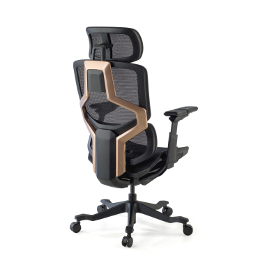 ergonomic chair black aeromax black frame mesh 5d adjustable armrests double lumbar support headrest 10