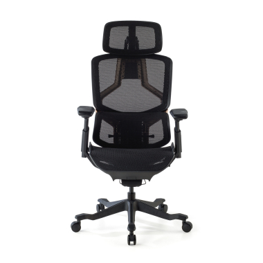 ergonomic chair black aeromax black frame mesh 5d adjustable armrests double lumbar support headrest 3