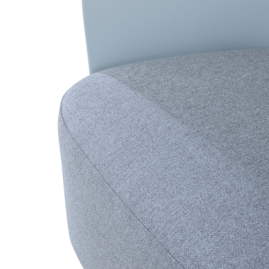 waiting room chair white duomo fabric fixed armrests 7