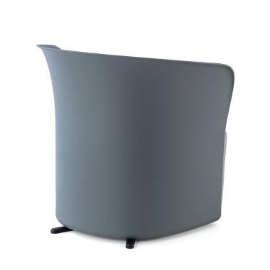 waiting room chair gray duomo fabric fixed armrests 9