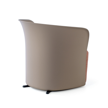 waiting room chair brown duomo fabric fixed armrests 8
