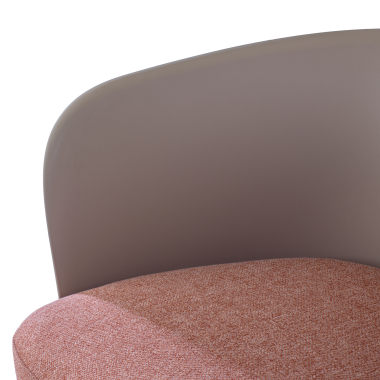 waiting room chair brown duomo fabric fixed armrests 6