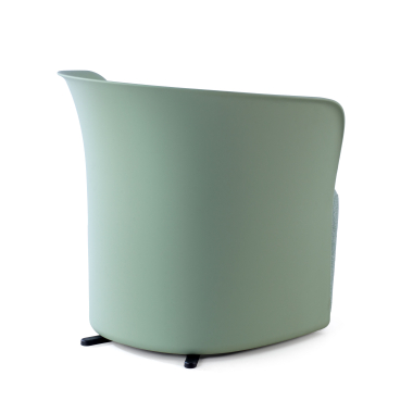 waiting room chair green duomo fabric fixed armrests 8